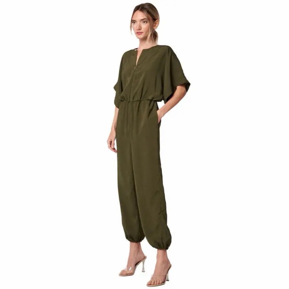 CIEBON Bobbi Olive Green Tapered Jumpsuit S